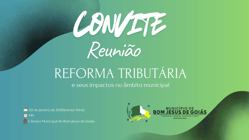 Convite para reunião sobre a reforma tributária